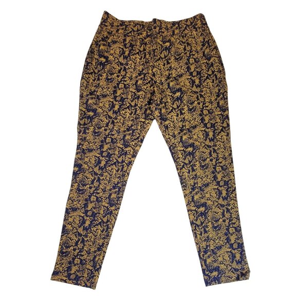 Iman Pants Patterned 360° Slimming Technology Womens  Size Med Petite New - Picture 1 of 7